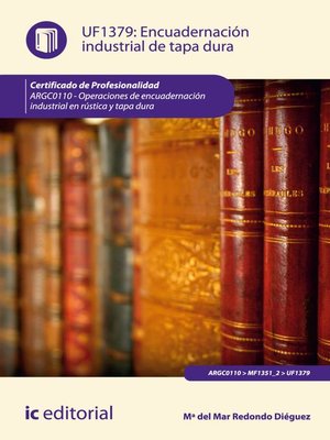 cover image of Encuadernación industrial de tapa dura. ARGC0110